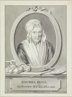 Portret van Rachel Pool-Ruysch by Marten Houtman