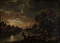 River Landscape by Aert van der Neer
