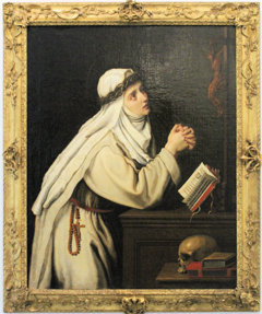Saint Catherine of Siena in prayer by Cristofano Allori