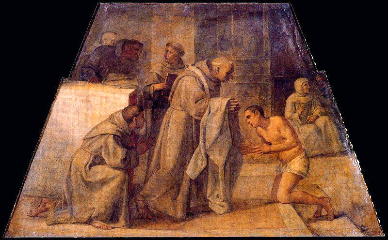 Saint Didacus of Alcalá receiving the franciscan habit