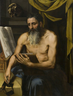Saint Jerome Meditating by Willem Key