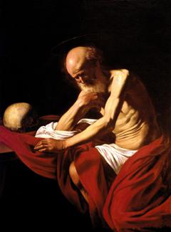 Saint Jerome penitent by Caravaggio
