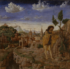 Saint John the Baptist in a Landscape by Giovanni Corenti