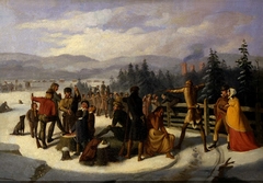 Scenes from the Pioneers by Cooper, Deerslayer at the Shooting Match by William Walcutt