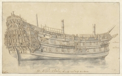 Schip de Royal Charles by Abraham Storck