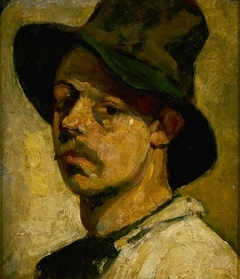 Self-Portrait with Hat by Theo van Doesburg