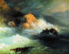 shipwreck by Ivan Aivazovsky