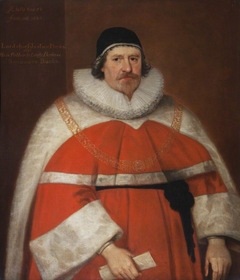 Sir John Bankes MP PC (1589-1644) as Lord Chief Justice, aged 54 by Gilbert Jackson