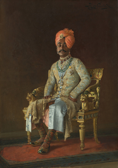 Sir Pratap Singh (1845-1922) by Rudolf Swoboda