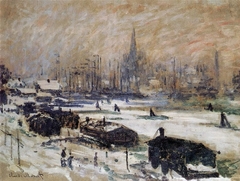 Snow in Amsterdam by Claude Monet