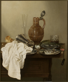 Still life with a herring by Gerret Willemsz Heda