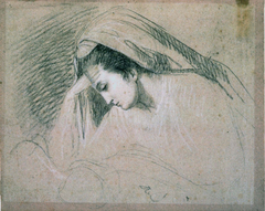 Study for the Head of the Virgin (in the Nativity) by John Singleton Copley