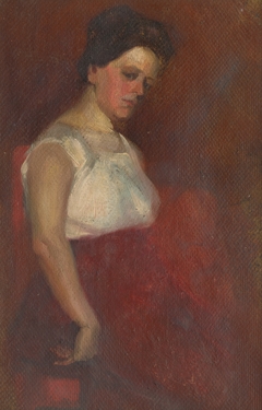 Study of a Seated Woman by Ľudovít Pitthordt