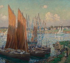 Summer Day at the Harbor by Wilson Irvine