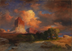 Sunset Cloud, Green River, Wyoming by Thomas Moran