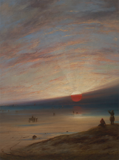 Sunset on the Beach at Sark by Anonymous