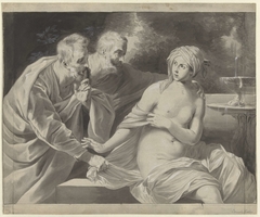 Suzanna en de ouderlingen by Cornelis Visscher II