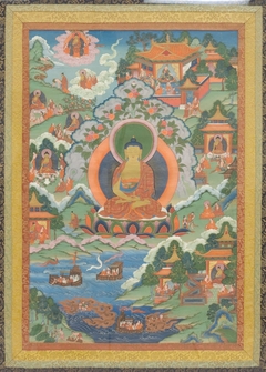 Thanka with Buddha by Anonymous