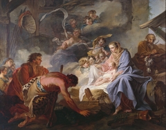 The Adoration of the Shepherds by Jean-Baptiste Marie Pierre
