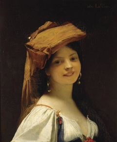 The Amused Young Lady by Jules Lefebvre