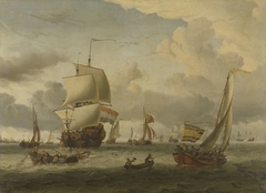 The Anchorage of Enkhuizen by Abraham Storck