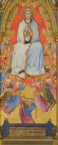 The Assumption of the Virgin with St. Thomas and Two Donors (Ser Palamedes and his Son Matthew) by Andrea di Bartolo