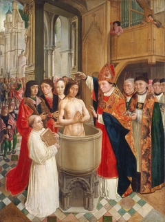 The Baptism of Clovis by Master of Saint Giles