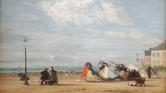 The Beach at Trouville, the Empress Eugénie