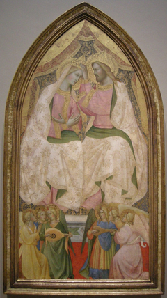 The Coronation of the Virgin with Six Angels by Agnolo Gaddi