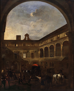 The Courtyard of Palazzo Nardini in Rome