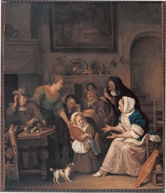 The feast of Saint Nicholas by Jan Steen