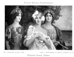 The Goddesses Before Paris by Elisabeth Sonrel