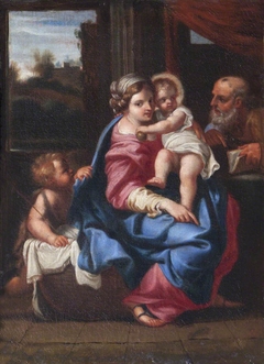 The Holy Family with Infant John the Baptist by Anonymous