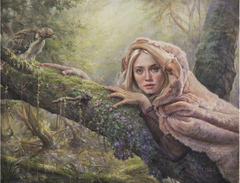 The mysterious forest by Helene Beland