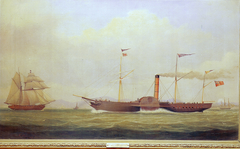 The paddle steamer Commodore