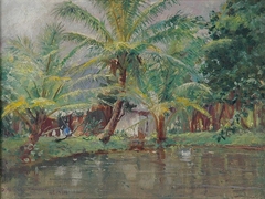 The Pond, Kaneohe by D. Howard Hitchcock