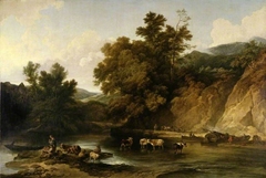 The River Wye at Tintern Abbey by Philip James de Loutherbourg