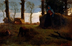 The Shepherdess by Jean-François Millet