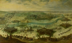 The Siege of a City, possibly the Siege of Jülich by the Spaniards under Hendrik van den Bergh, 5 September 1621 - 3 February 1622 by Peter Snayers