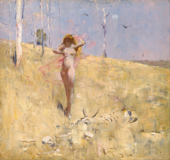 The Spirit of the drought by Arthur Streeton