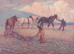 The Turn Rice-Plough, Sussex by Robert Bevan