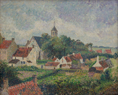 The Village of Knokke by Camille Pissarro