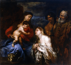 The Virgin and Child with repentant sinners