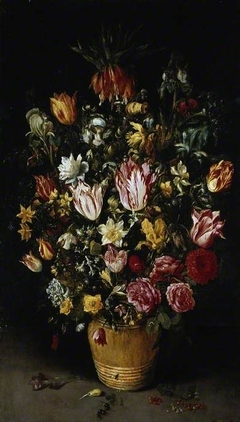 Tub of flowers by Gaspar van den Hoecke