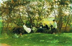 turf bench by Ilya Repin