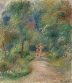 Two Figures on a Path (Deux figures dans un sentier) by Auguste Renoir