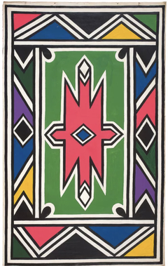 Untitled (Ndebele Patterns) by Esther Mahlangu