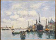 Venice–Seascape at the Giudecca by Eugène Louis Boudin