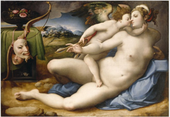 Venus and Cupid by Michele Tosini