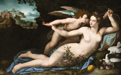 Venus Disarming Cupid by Alessandro Allori